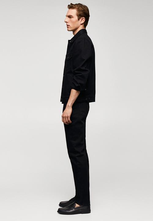 MANGO - Jeans jan - black denim