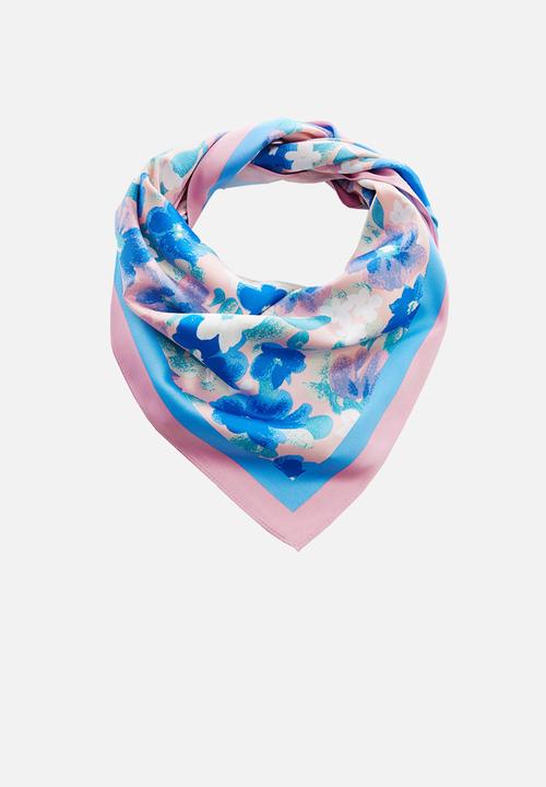 MANGO - Neck scarf jardin- bright pink