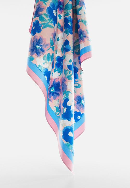 MANGO - Neck scarf jardin- bright pink