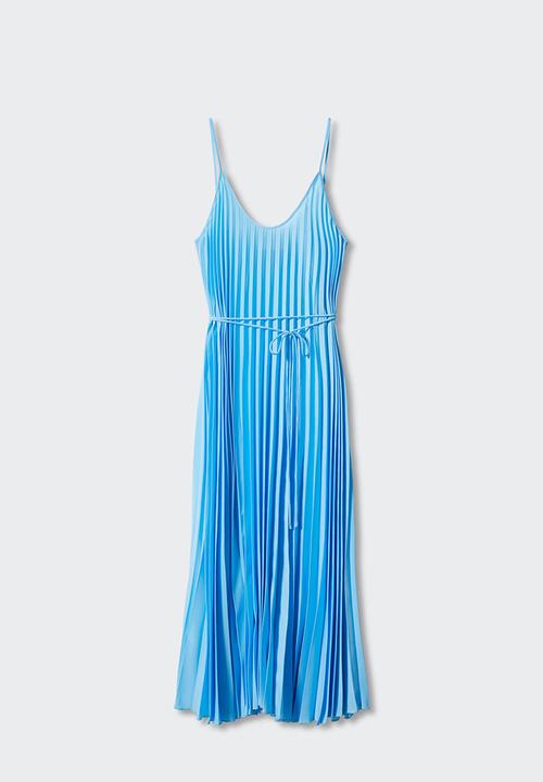 MANGO - Dress fortuny5 - mid blue
