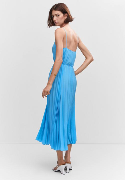 MANGO - Dress fortuny5 - mid blue