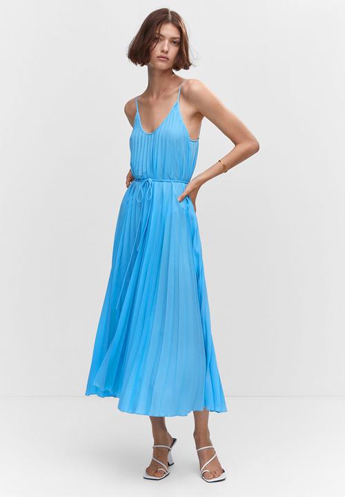 MANGO - Dress fortuny5 - mid blue