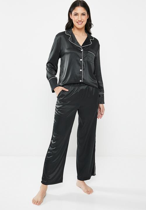 RAYE - Regardless pyjama top - black