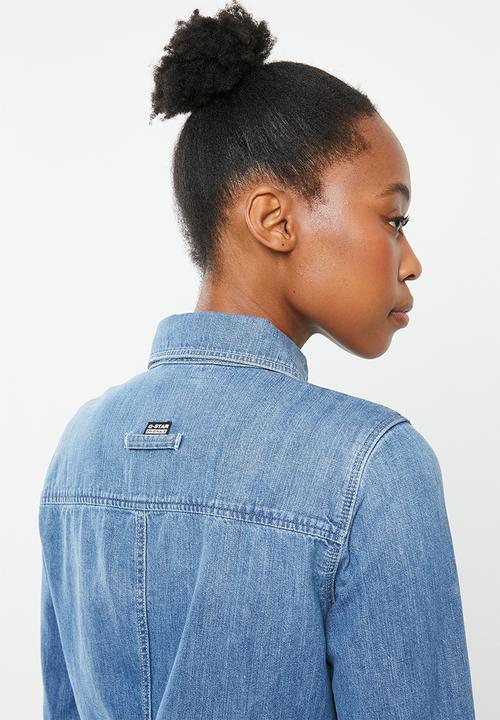 G-STAR - Slim Denim shirt wmn - faded cricket blue
