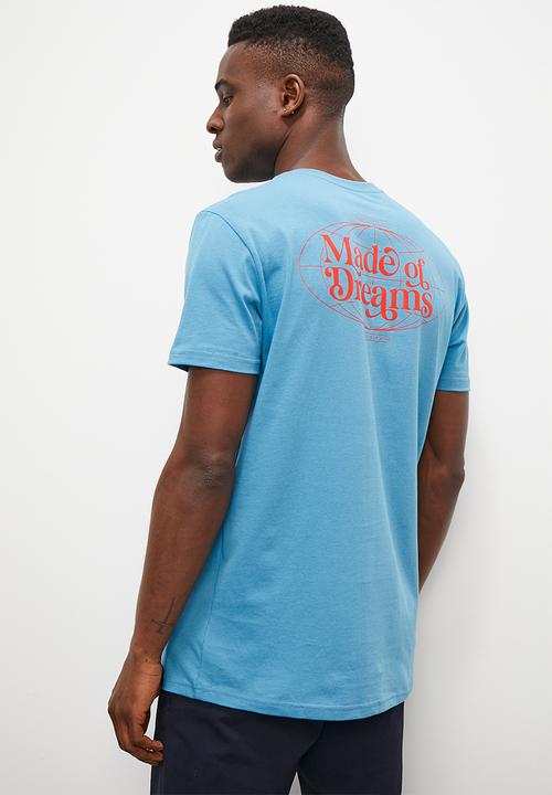 Superbalist - Embroided detail graphic crew neck tee - niagra