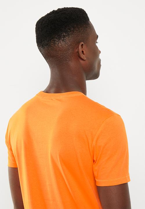Calvin Klein - Seasonal monologo tee - vibrant orange