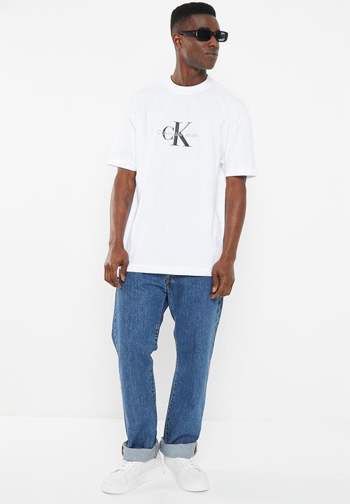 Calvin Klein - Monologo oversized tee - bright white
