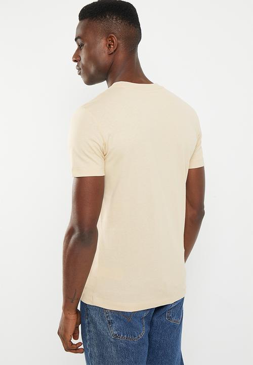 Calvin Klein - Transparent stripe logo tee - classic beige