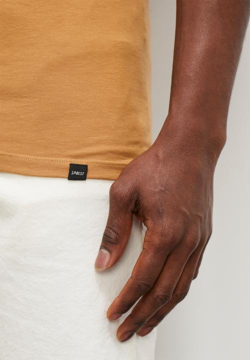 Superbalist - Rico plain muscle fit golfer - brown
