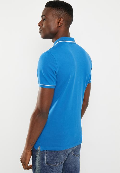 Calvin Klein - Tipping slim polo - tarps blue