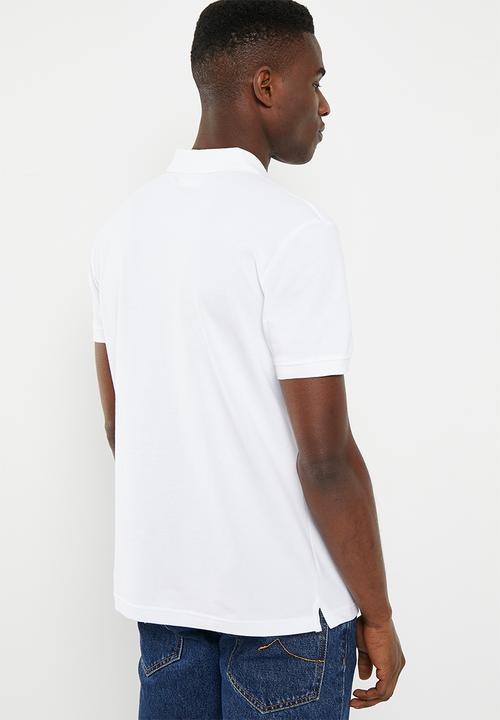Calvin Klein - Logo tape polo - bright white