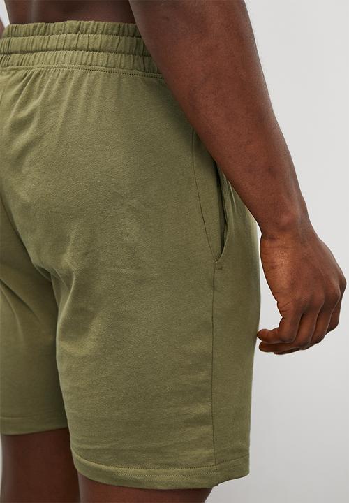 Superbalist - Knitted regular lounge short - army green
