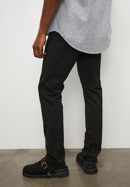 Superbalist - Caleb slim chino - black  
