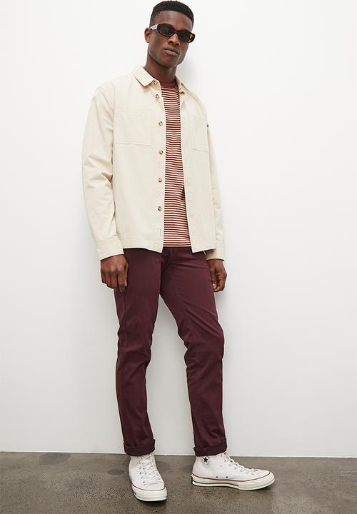Superbalist - Caleb slim chino - burgundy