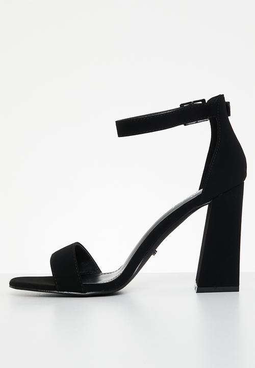 Miss Black - Senza 1 block heel - black