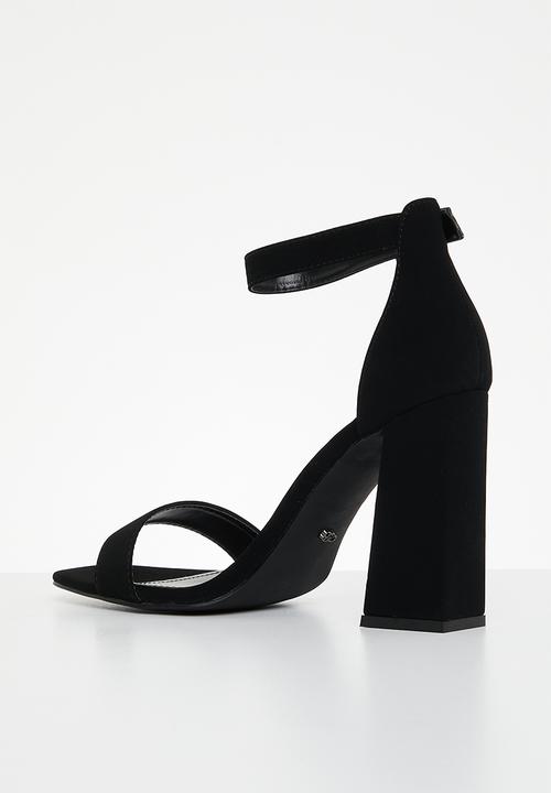Miss Black - Senza 1 block heel - black