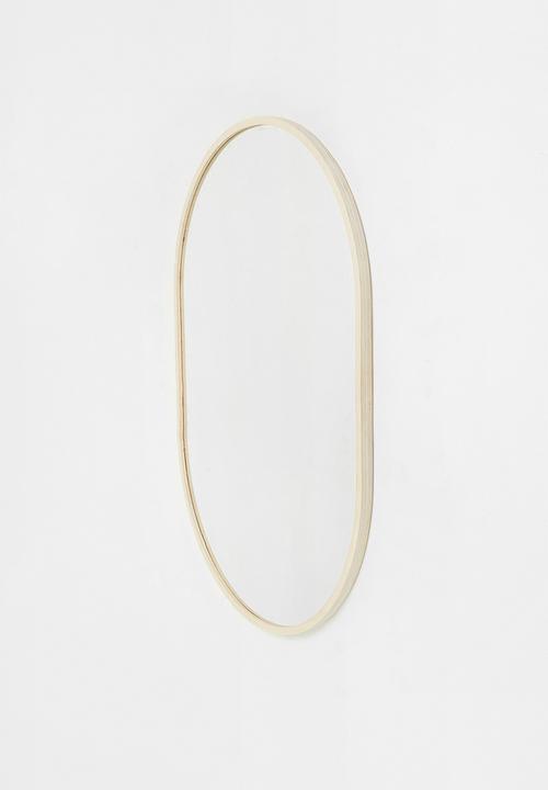 Native Decor - Birch pod mirror - natural