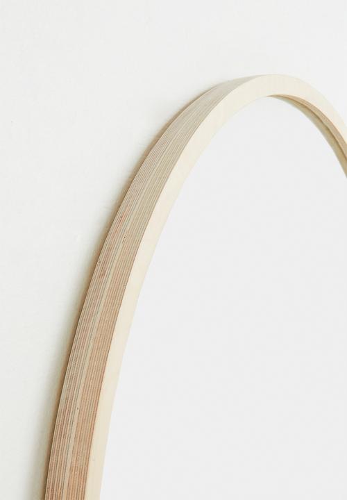 Native Decor - Birch pod mirror - natural
