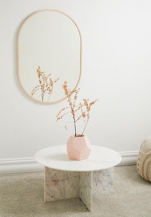 Native Decor - Birch pod mirror - natural