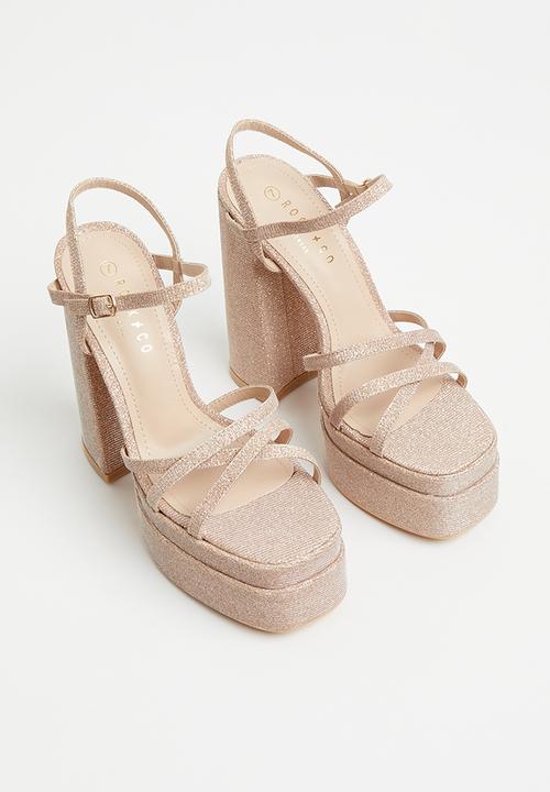 Rock & Co - Sachi11 platform heel - rose gold