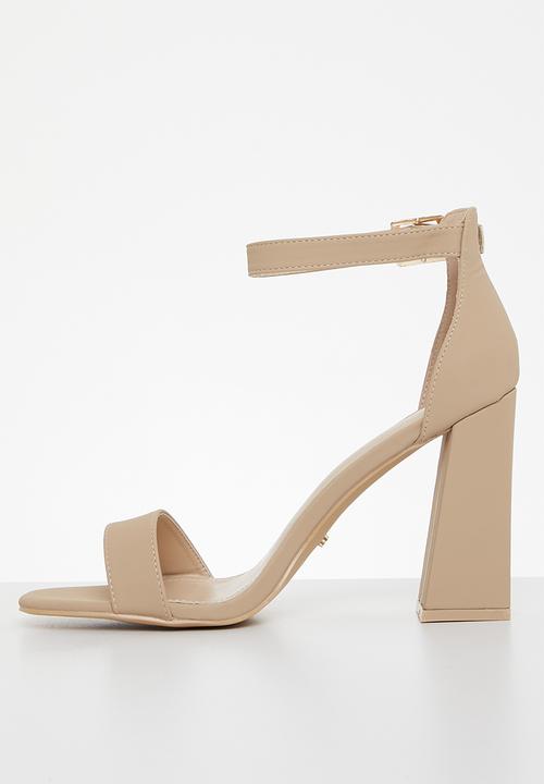Miss Black - Senza 1 block heel - neutral 
