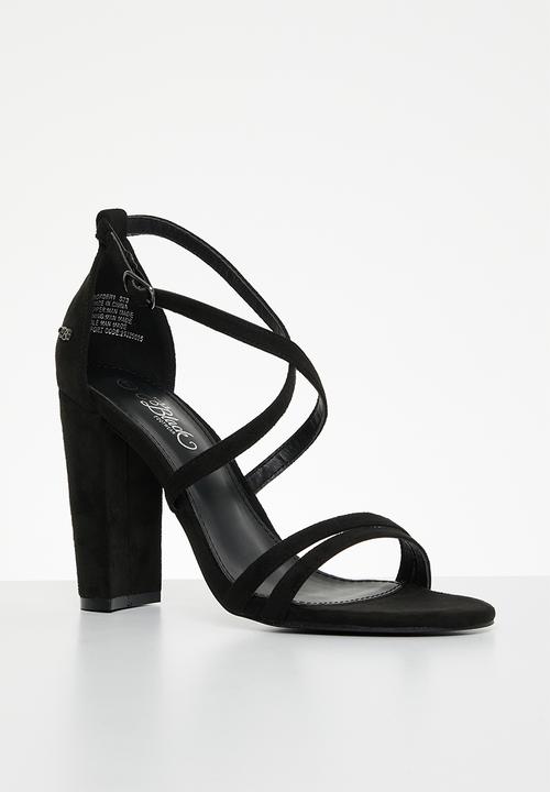 Miss Black - Border 1 block heel - black