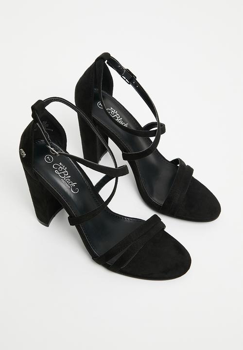 Miss Black - Border 1 block heel - black