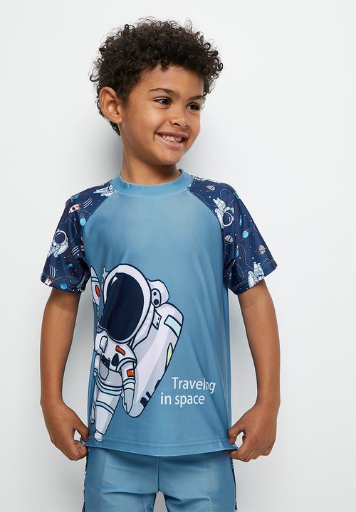 Pop Candy - Boys swim set with cap - light blue