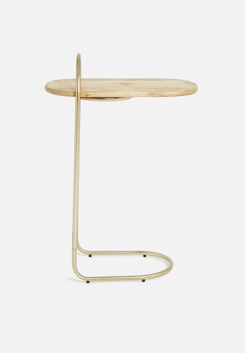 Sixth Floor - Amy bedside table - gold