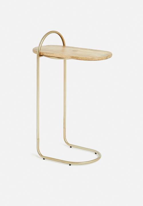 Sixth Floor - Amy bedside table - gold