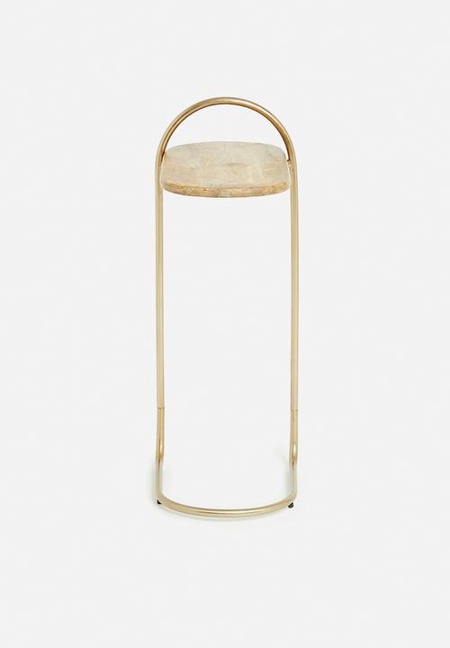 Sixth Floor - Amy bedside table - gold
