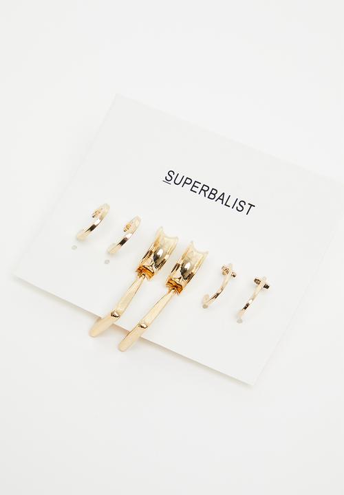 Superbalist - Lucia earring pack - gold
