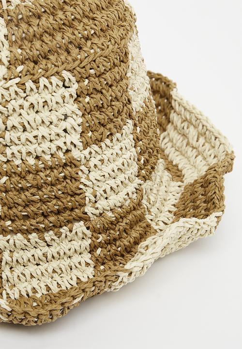 Superbalist - Harlow sun hat - brown/cream 