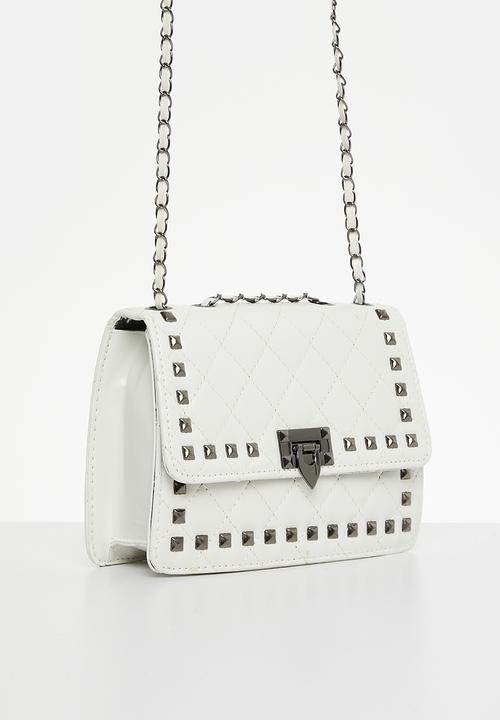 Superbalist - Studded clutch bag - white
