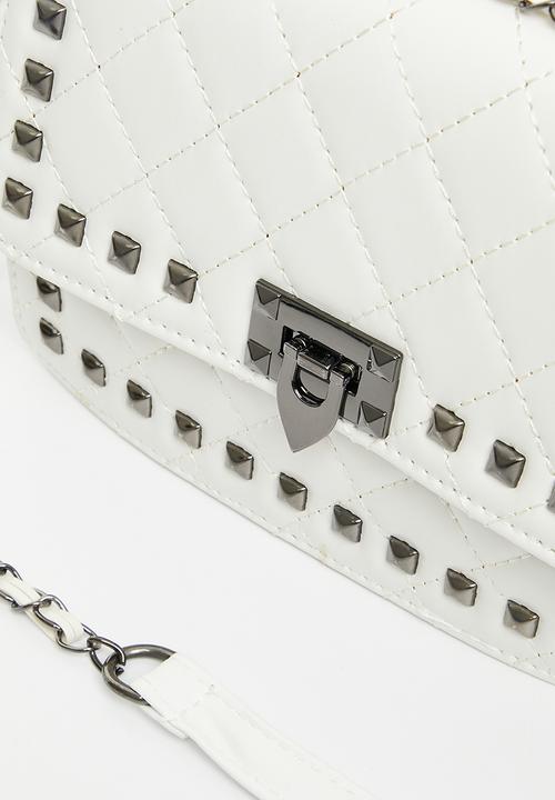 Superbalist - Studded clutch bag - white