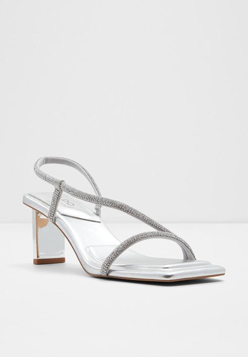 ALDO - Castlegate slingback heeled sandal - silver