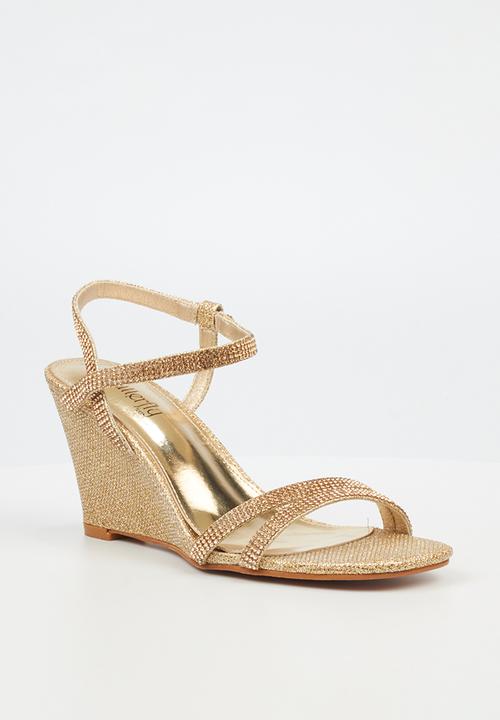 Butterfly Feet - Crysta 1 wedge heel - gold