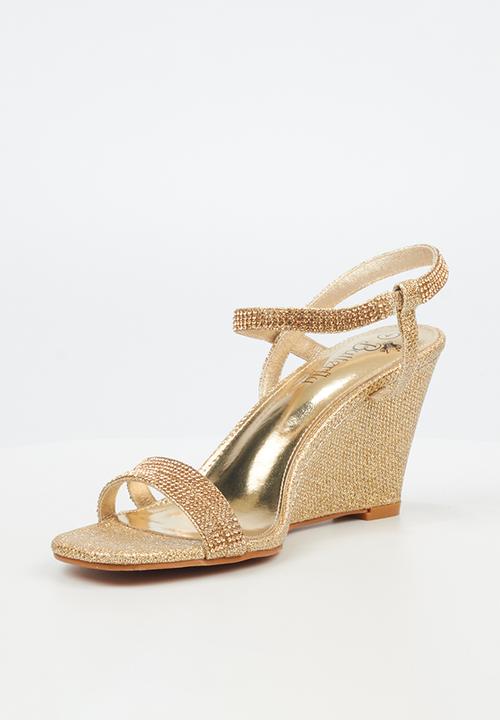 Butterfly Feet - Crysta 1 wedge heel - gold