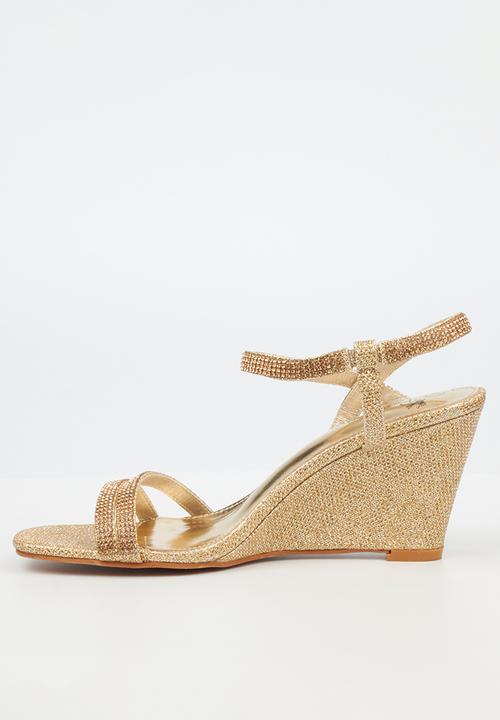 Butterfly Feet - Crysta 1 wedge heel - gold