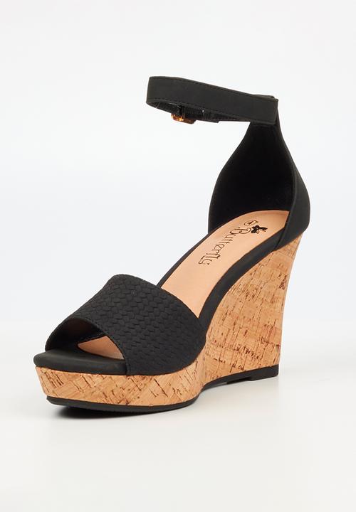 Butterfly Feet - Debra 4 wedge heel - black