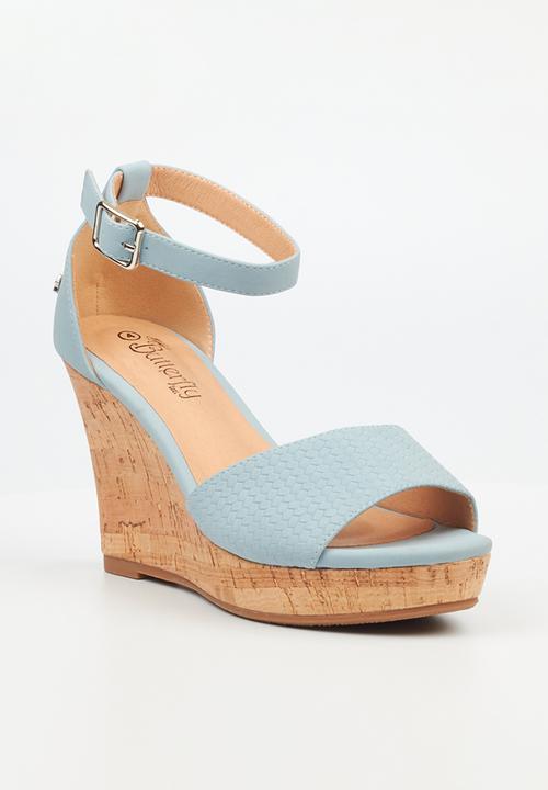 Butterfly Feet - Debra 4 wedge heel - blue