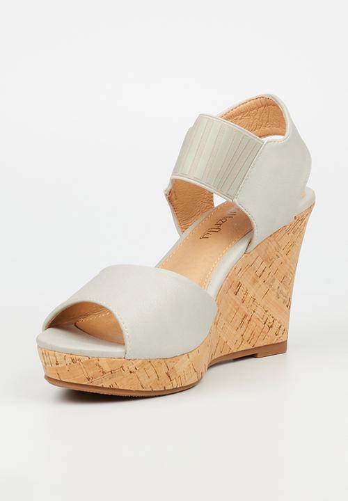 Butterfly Feet - Debra 8 wedge heel - grey