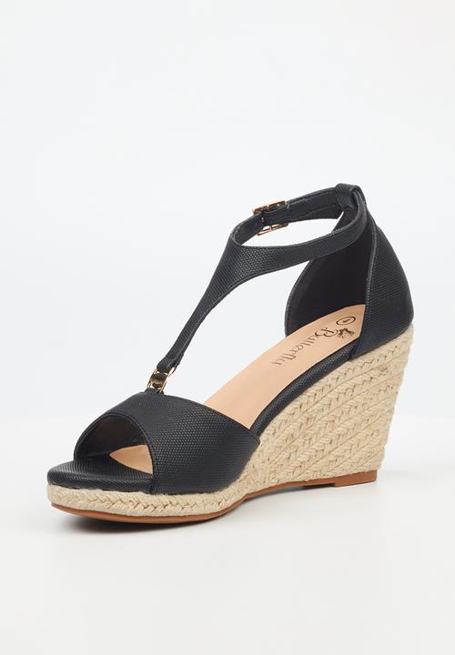Butterfly Feet - Drayco 11 wedge heel - black