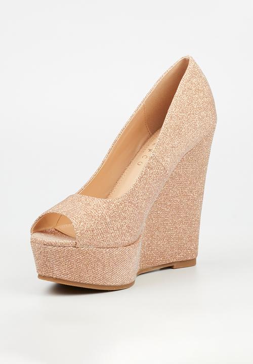 Rock & Co - Panama 2 wedge heel - rose gold