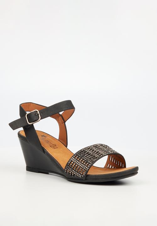 Butterfly Feet - Shani 1 wedge heel - black 