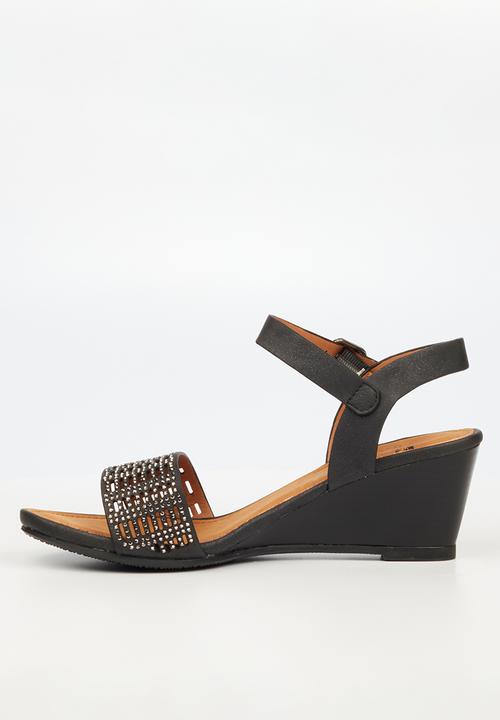 Butterfly Feet - Shani 1 wedge heel - black 