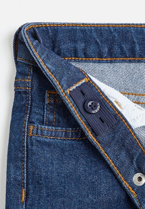 H&M - Comfort stretch loose fit jeans - dark denim blue 