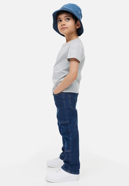 H&M - Comfort stretch loose fit jeans - dark denim blue 