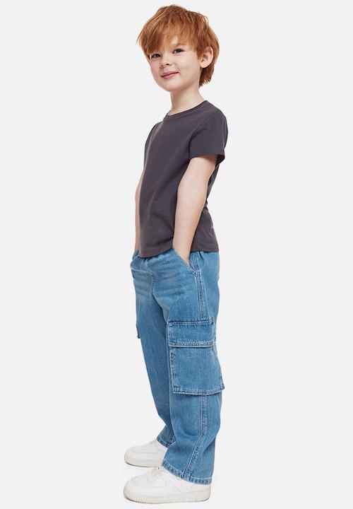 H&M - Cargo joggers - denim blue 
