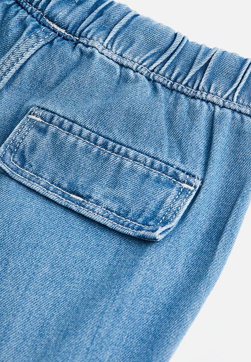 H&M - Cargo joggers - denim blue 